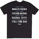 Baseballism Full-Time Baseball Dad T-Shirt