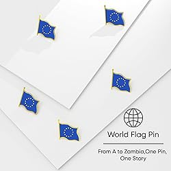 European Union Flag Lapel Pin - Enamel Metal