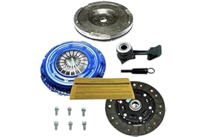 EFORTISSIMO RACING EFT HD Stage 2 Clutch Flywheel Conversion Kit with Slave Cylinder for 2003-2011 Ford Focus 2.0L/2.3L (Excludes SVT 6-Speed) - 259 HP & 229 ft/lbs Torque Capacity - Offers 12 Month Brand Warranty