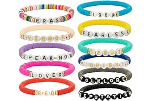 HONGKEIE Friendship Bracelet 1989 Speak Now Fearless Bracelet Album Inspired Bracelet for Concert Outfit Gifts