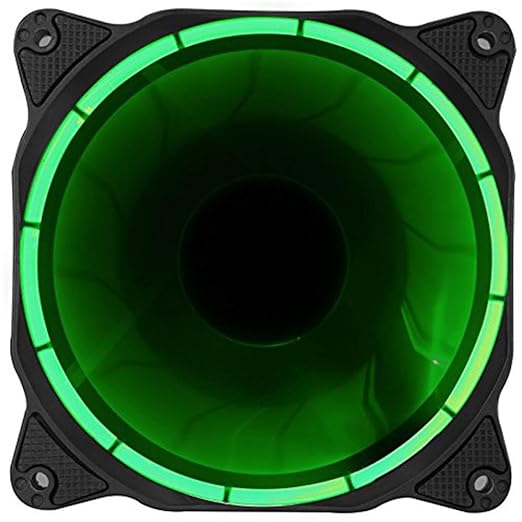 title=uphere fantastic 120-LED Ventola di Raffreddamento da 120 mm，verde (Confezione