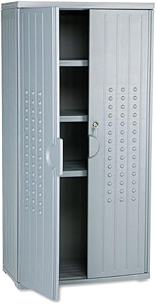 Amazon Com Iceberg Ice92552 Officeworks High Density Plastic Storage Cabinet 18 Length X 33 Width X 66 Height Charcoal Industrial Scientific