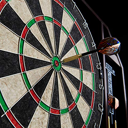 Lancaster DRB100_178P 18 Inch Home Barroom Bristle Dartboard Cabinet w/ Dart Set