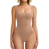 Avidlove Bodysuits for Women Square Neck Body Suit Double Lined Tank Top Bodysuit Soft