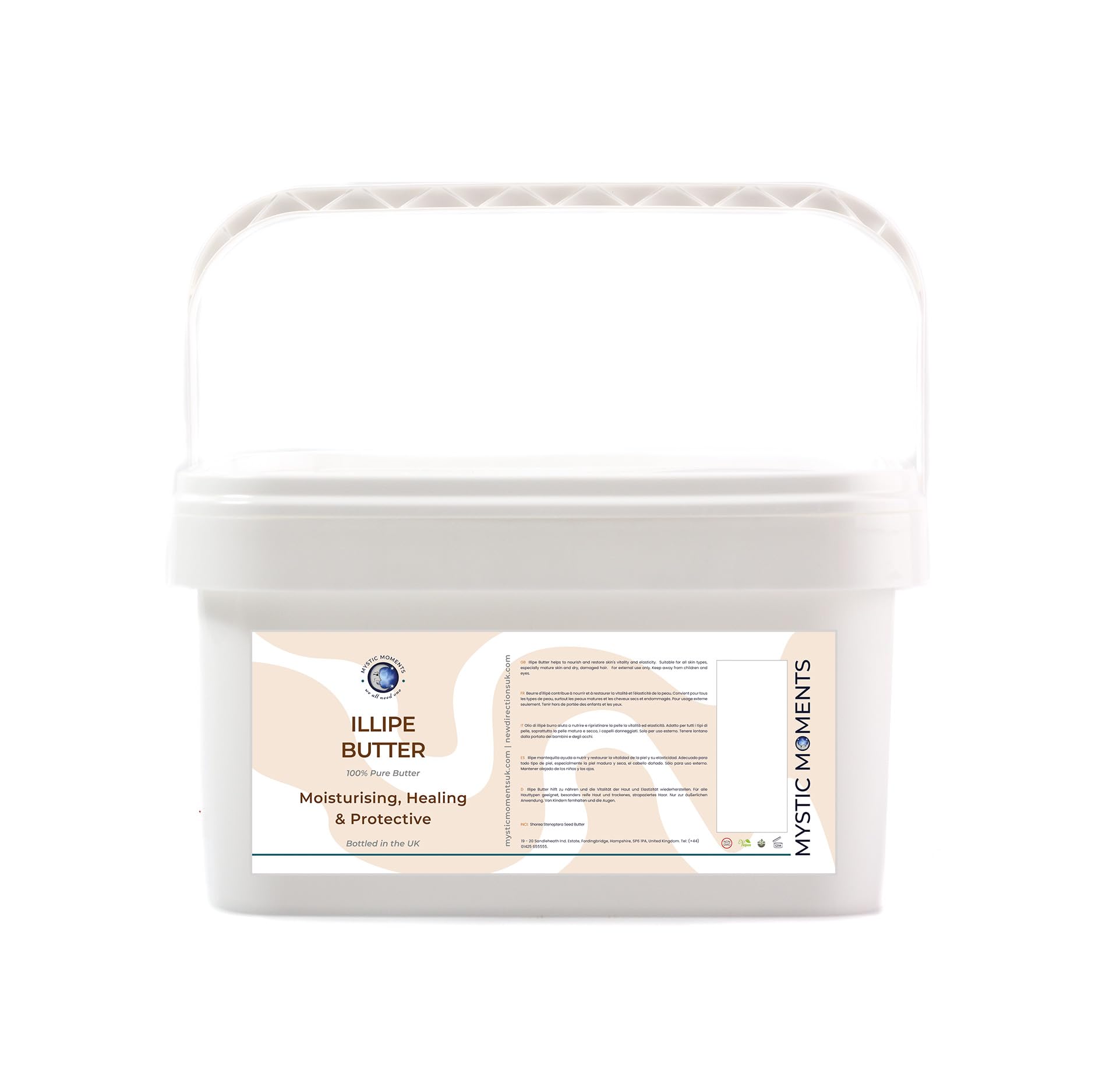 Mystic Moments | Illipe Butter 5Kg - Pure & Natural Cosmetic Butters Vegan GMO Free — image 1