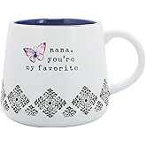 Pavilion Gift Company - Nana - 18-ounce Stoneware Mug, Mothers Day Gift, Grandma Nana Mimi Coffee Cup, 1 Count