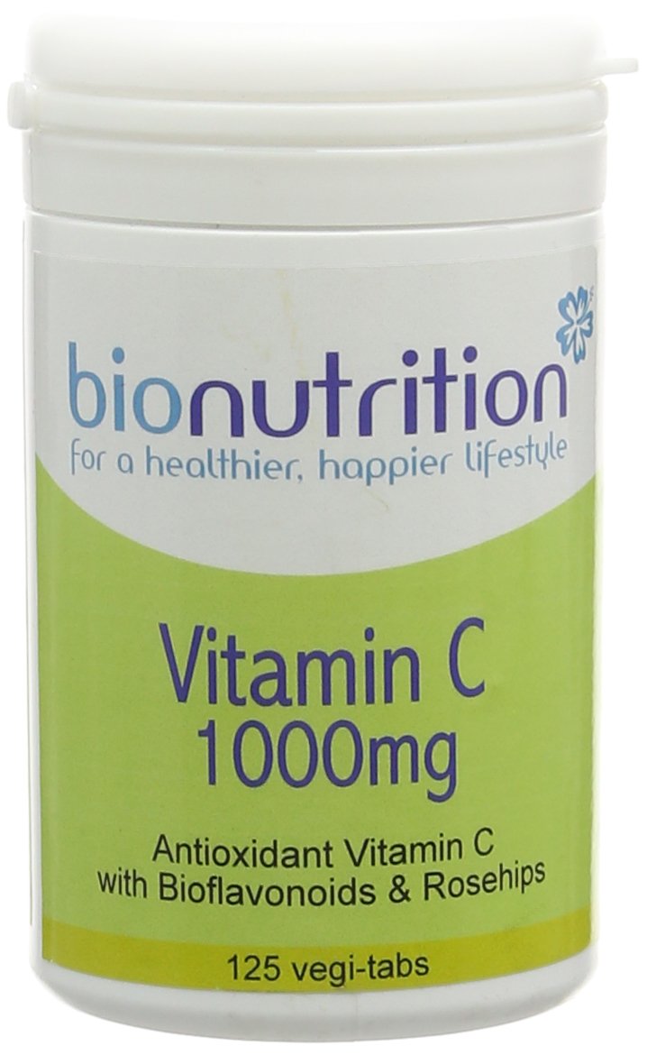 Bio Nutrition Vitamin C 1000mg : Antioxidant Vitamin C with Bioflavonoids : 125 vegi-tabs