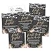 Hadley Designs 6 Chalk Flower Wedding Milestones Gift Wine Bottle Sticker Covers, Rustic Floral Bridal Shower Engagement Party Present Perfect Best Registry Bride to Be Firsts for The Newlywed