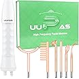 High Frequency Facial Wand - UUPAS Portable Handheld High Frequency Facial Machine with 6 Different Orange Tubes for Face/Hair/Body Home Use Device