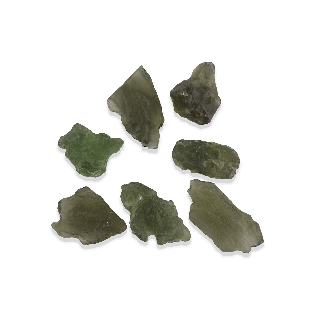Starborn Genuine Rough Moldavite Small 5-7 Carat Stone, One Piece