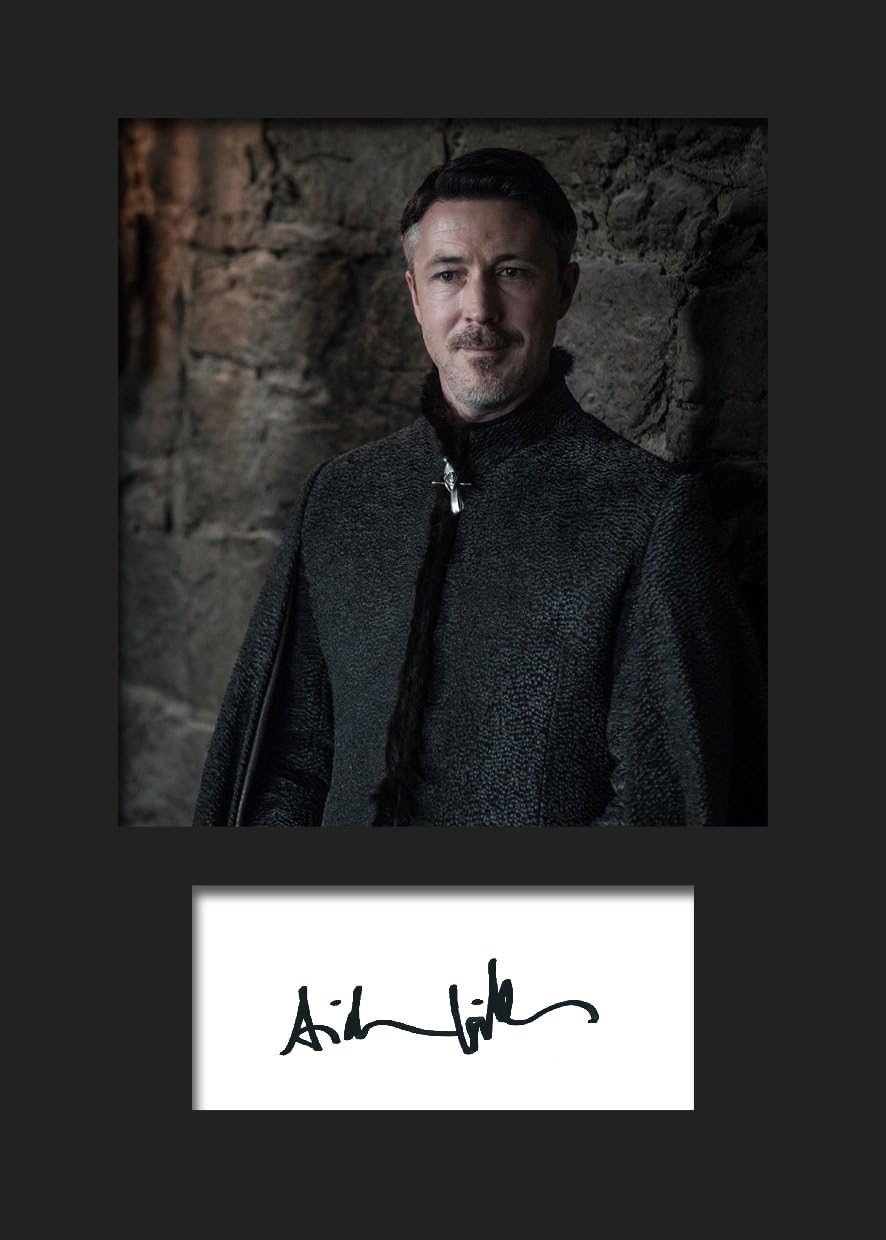 PETYR BAELISH Little Finger Game of Thrones Aidan GILLEN #2 | Signed Mounted Photo Reprint | A5 Size to Fit 6x8 Inch Frames | Machine Cut | Photo Display | Present Gift Collectible