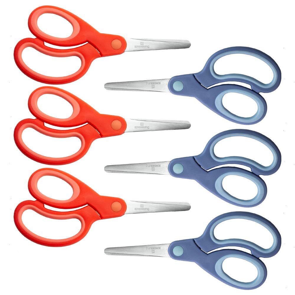 for Kids and Schools Pack of 6 Soft Grip Kinderific Left Handed