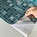 CleverPL Mosaic Contact Paper Decorative Vinyl Self Adhesive Backing Waterproof Greaseproof Heat-resistant Shelf Liner Drawer Table Door Kitchen Sticker,18 Inches x 78 Inches