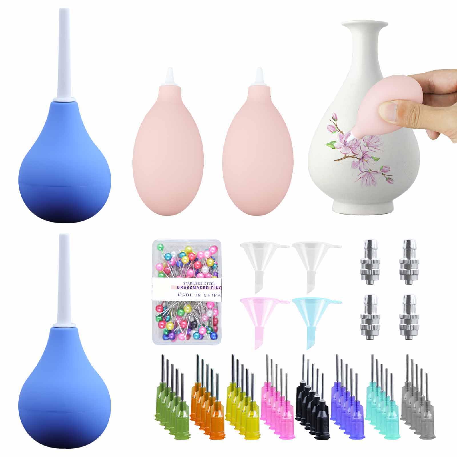 Slip Trailer Bottle for Pottery Glaze Precision Tip Applicator Bottle Slip Trailing Bottles for Clay, Slip Trailing Pottery Glaze Squeeze Bottle