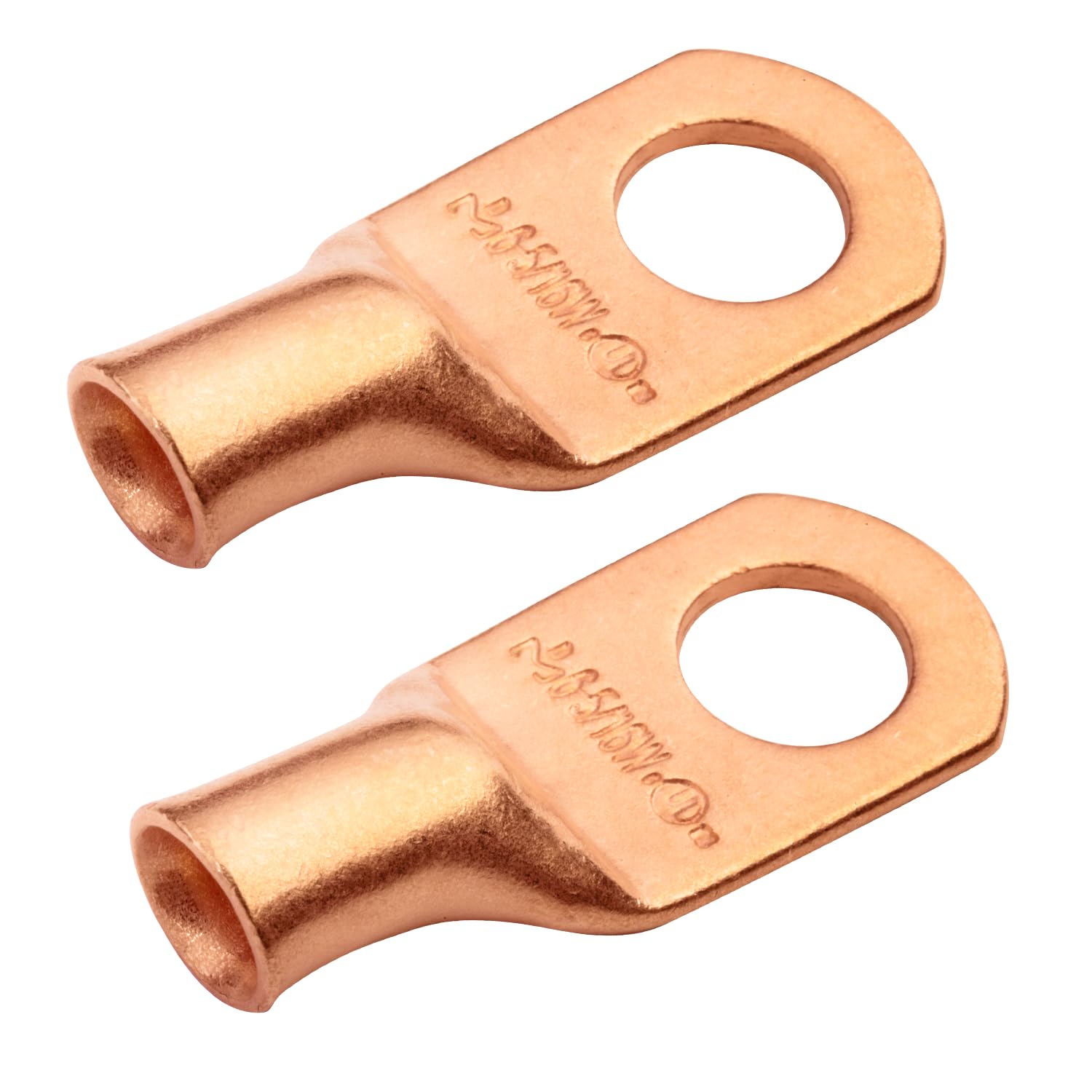 SELTERM 2pcs 6 AWG 5/16" Stud (Wide Pad) Copper