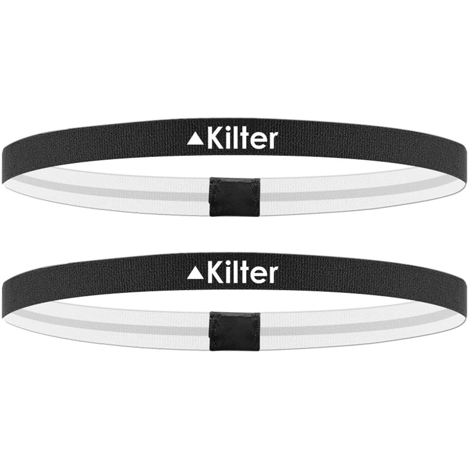 Sport Headbands - 14mm - 2 Pack - Dark Energy Black