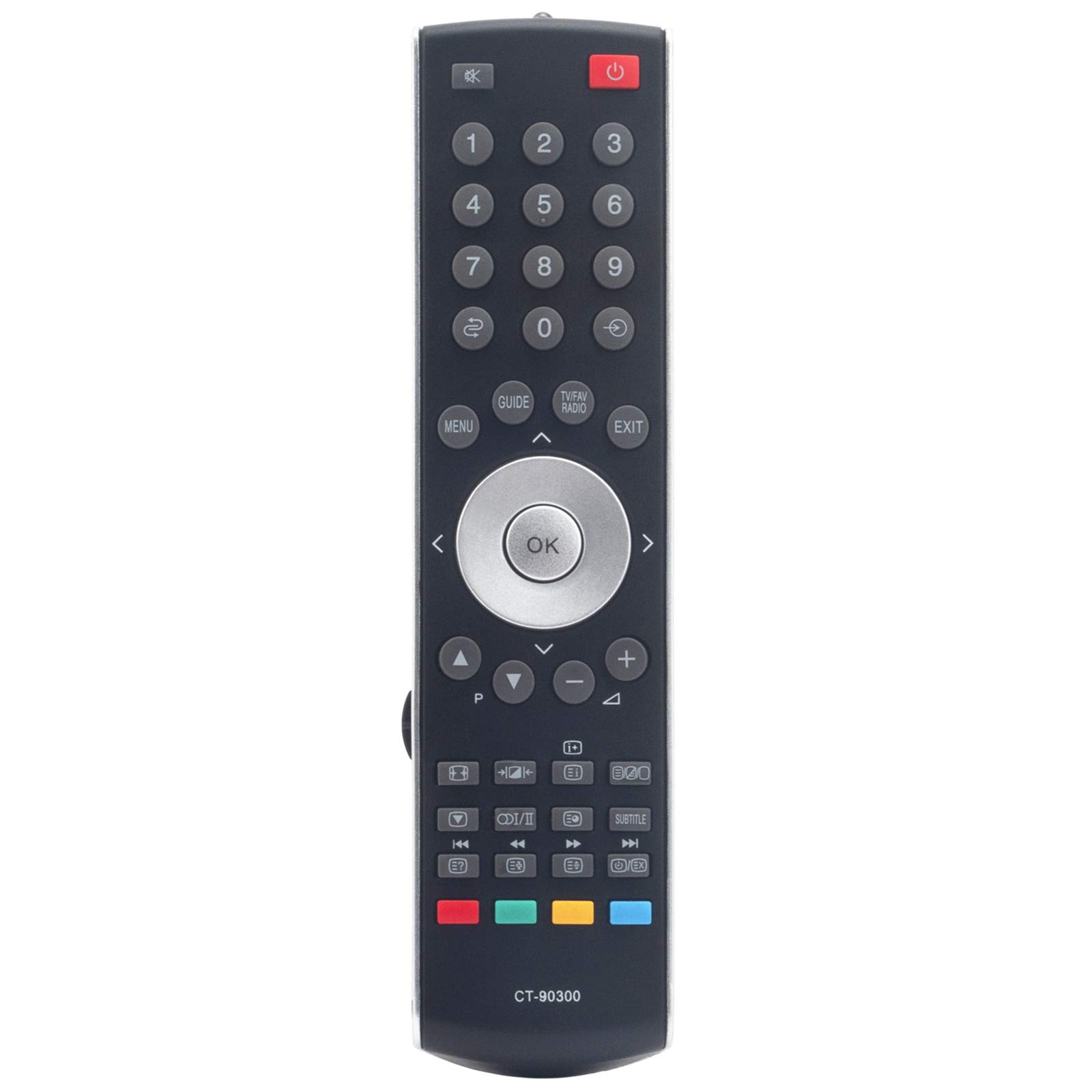 VINABTY CT-90300 Replacement Remote Fit for Toshiba LCD TV 37AV503 42AV503 32AV504 37AV504 42AV504 32AV505 37AV505 42AV505 32AV554 37AV554 42AV554 32AV555 37AV555 42AV555 37AV563 32AV565 37AV565