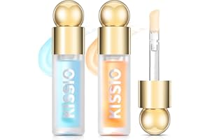 KISSIO Plumping Lip Gloss,Plumping,Moisturize and Elasticity,Lip Plumper and Lip Care for Day and Night Use,with Ginger,Peppe