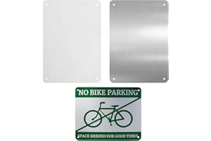 HIYOO 8x12inch Sublimation Blank Signs 2pcs White Aluminum Metal Sign with 4 Holes Heat Transfer Sign Wall Poster Frame with Screws for Parking Garden Graduation Birthday Party Craft Indoor Outdoor Use