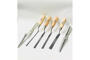 SHOPTEK Shop-Tek/Valley 6 -Pieces Trowels set (4-Pcs Tuck Point Trowel 6-3/4" by 1/4", 3/8", 1/2" & 3/4" and 2-Pcs Brick Joint 3/8"x1/2" and 5/8"x3/4") - Sold by Ucostore Only