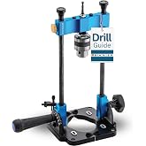 Rockler Portable Drill Guide with Angle Scale &amp; Chuck Key, 0-60 Angle | Portable Drill Guide &ndash; Accurate Angle Drilling &ndash; Drill Guide &ndash; 0&ndash;60&deg; Angle Scale &ndash; Chuck Key Included