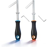 YRZHKS 2- Pack Blue + Red Elevator Door Key with Handle and Hex Wrench Set | Compatible with Gal Door, suitable for Dover, ThyssenKrupp, Otis, and Kone elevators