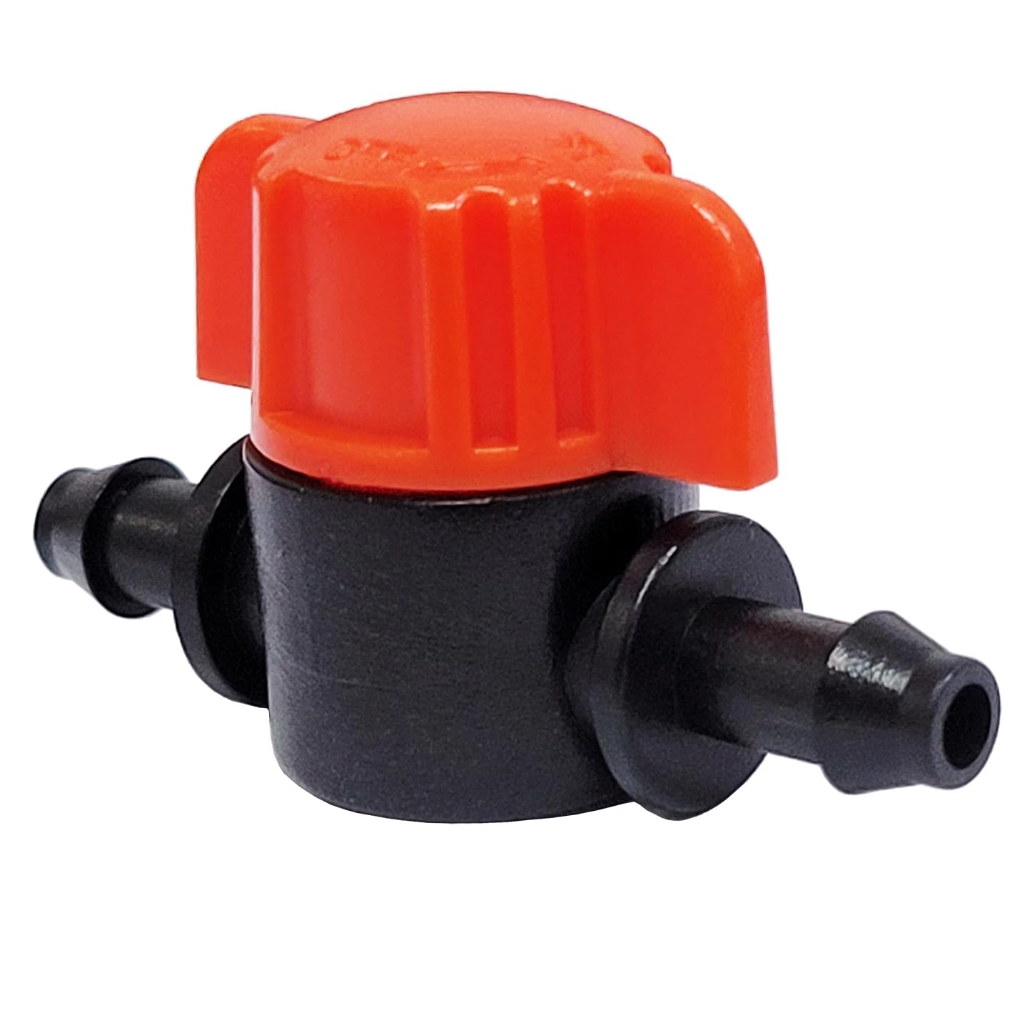 40x Gardens Greenhouses Drip Irrigation Barb Shut-Off Valve Barbed Ball Valve Tubing Coupling Valve for 1/4 Inch 4mm ID 7mm OD Tube Drip Irrigation Systems Gardens Farmland Greenhouses