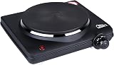 Uten Stainless Steel Single Hotplate 1250-1500W 5 Power Levels Cast Iron view 8