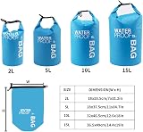 Uncle Paul 5L Dry Bag Blue Waterproof Bag for Kayaking Boating Fishing Rafting view 2