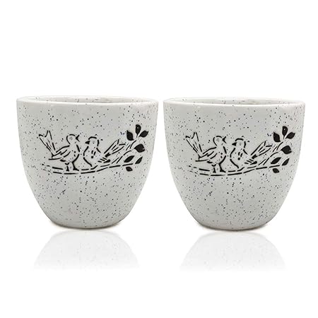 Genric Invert Fragrances Plant Holder/Planter-Cotton Cord- Handmade Washable Durable Plant Hanger-Flower Hanging Indoor Outdoor Pack of 2 (White)