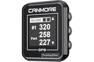 CANMORE Preceding H300 Handheld GPS Golf Device & Case, Black