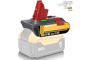 Fybemax 3-in-1 Upgrade Adapter for Dyson V8 V7 V6 Battery Replacement, for DeWalt 20V Battery Converter Work for V6/V7/V8 Animal Absolute Vacuum Cleaner, with Vacuum Fixing Clips (No Screws Required)