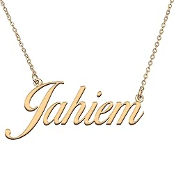 HUAN XUN Customized Custom Simple Any Name Necklace