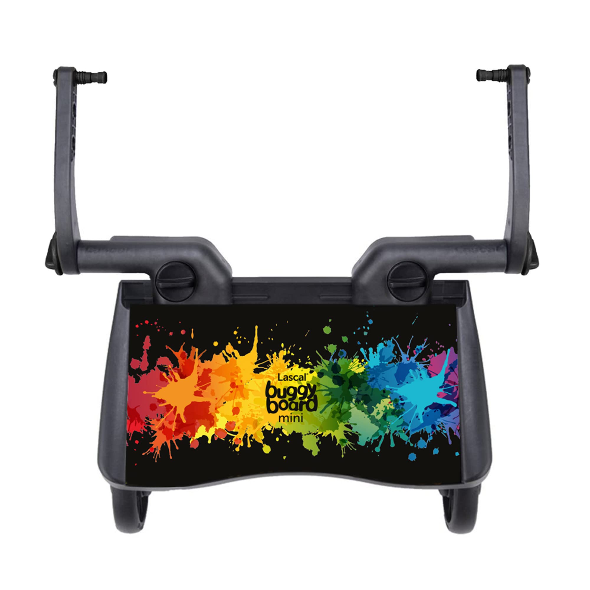 New Lascal BuggyBoard Mini Special Edition | Universal Board, Compatible with Over 99% of Pushchairs | Ideal for Smaller Strollers (Rainbow Splash)