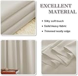 PONY DANCE Pencil Pleat Thermal Curtains 66x90 Dark Beige Blackout Panels view 9