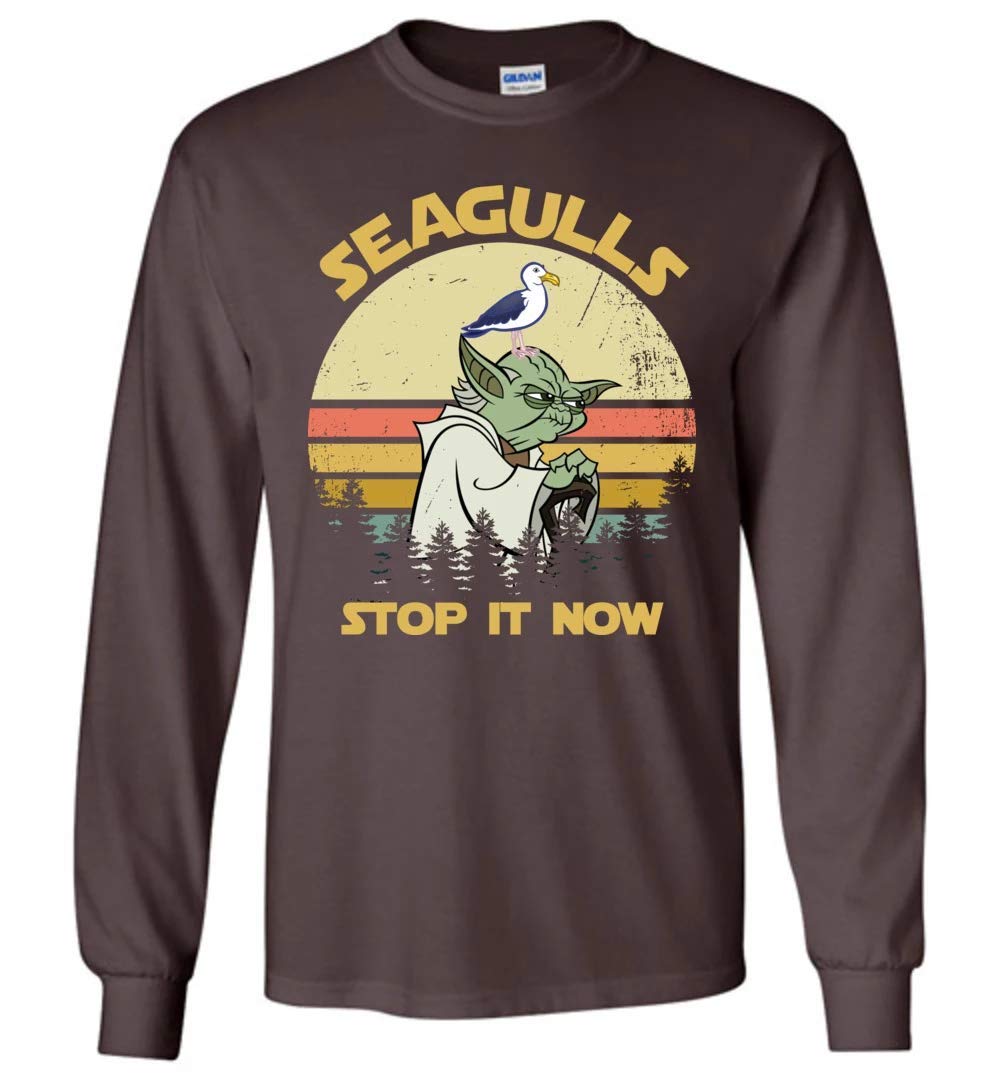 Vintage - Lovely Seagull Now I Stop It For Bird: T-shirt