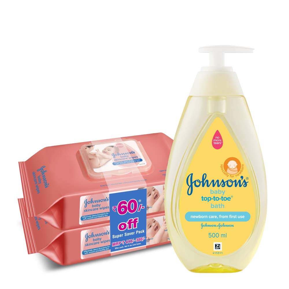 johnson bath wipes