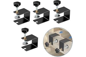 FUNNTY 4 Pcs Universal C Clamp Cabinet Installation Clamps,Drawer Front Installation Clamp,Drawer Fixing Clip Cabinet Clamps 