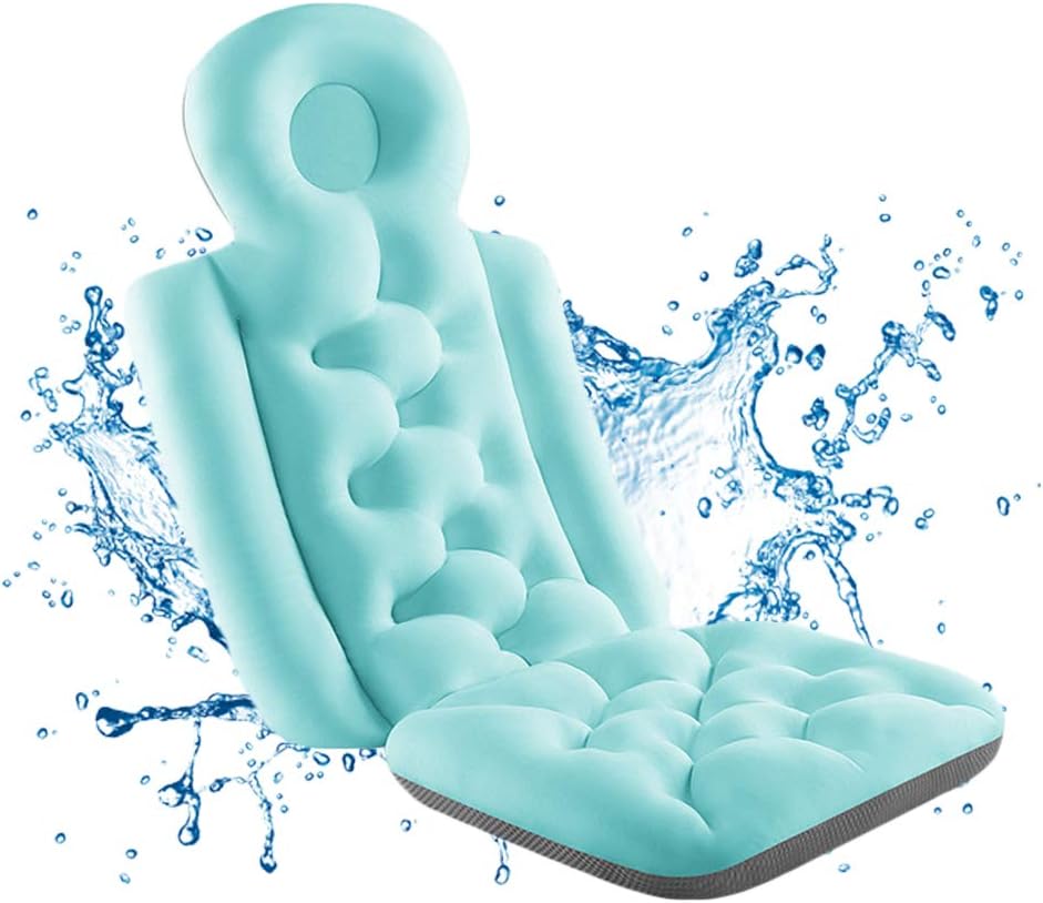 JSBVM Full Body Bath Mat Pillow Ergonomic Bath Pillow Neck