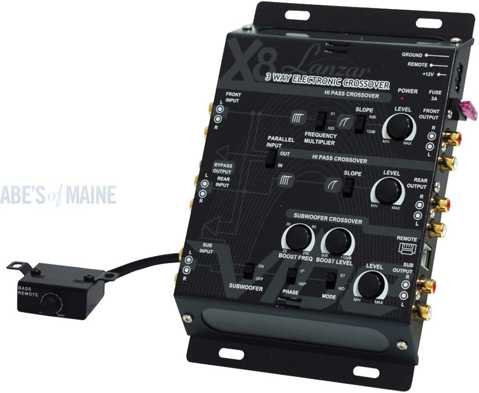 Lanzar VIBEX8 Crossover elettronico a 3 vie Vibe 3 con comando Subwoofer Amazon.it Elettronica