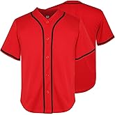 Ayoubaus Youth Blank Baseball Jersey, Shirts Kid's Short Sleeve Children's Sports Jersey