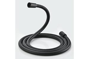 JASYA Black Shower Hose Replacement 304 Stainless Steel Shower Head Hoses - 69 Inches High Pressure Bidet Hose Flexible Matte Black Extension Showerhead Hoses Extra Long