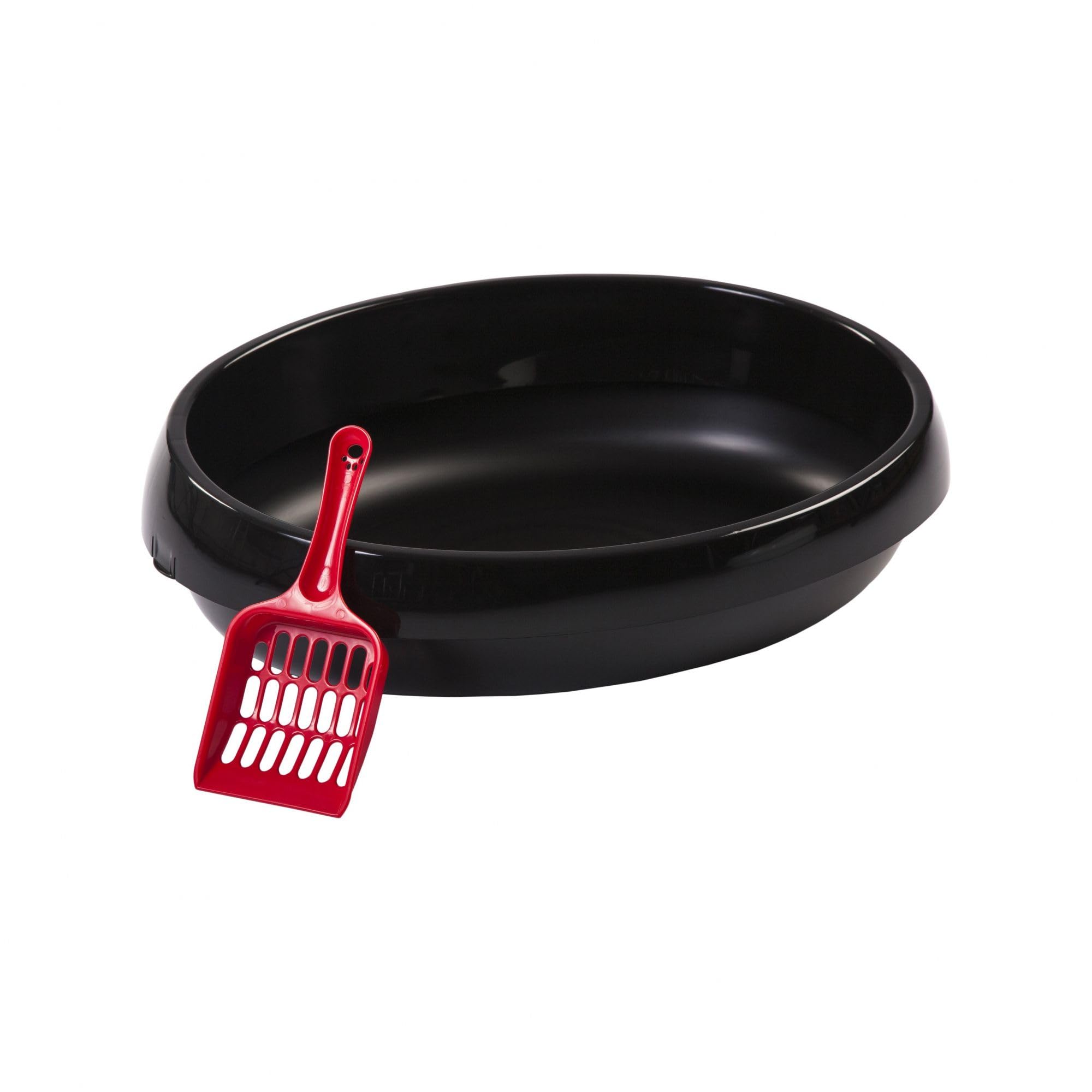 Iris Ohyama Cat Toilet with Scoop, Black