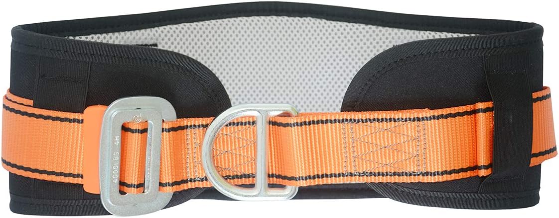 HEEJO Body Safety Belt with Waist Pad and Side D-Rings, Personal Protective Equipment Safety Climbing Harness : Sports & Outdoors