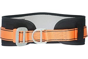 HeeJo Body Safety Belt with Waist Pad and Side 1 D-Ring, Personal Protective Equipment Safety Climbing, Rescue, Rappelling Large size