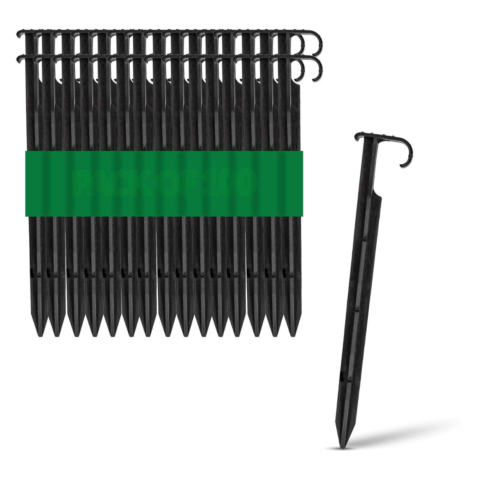 GARDENIX® Pack of 100 AquaPIN Ground Securing Pegs for Drip Irrigation Line Weeping Pipe Soaker Hose