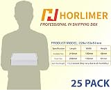 HORLIMER 25 Pack 9x6x2 Inches White Corrugated Shipping Boxes view 3