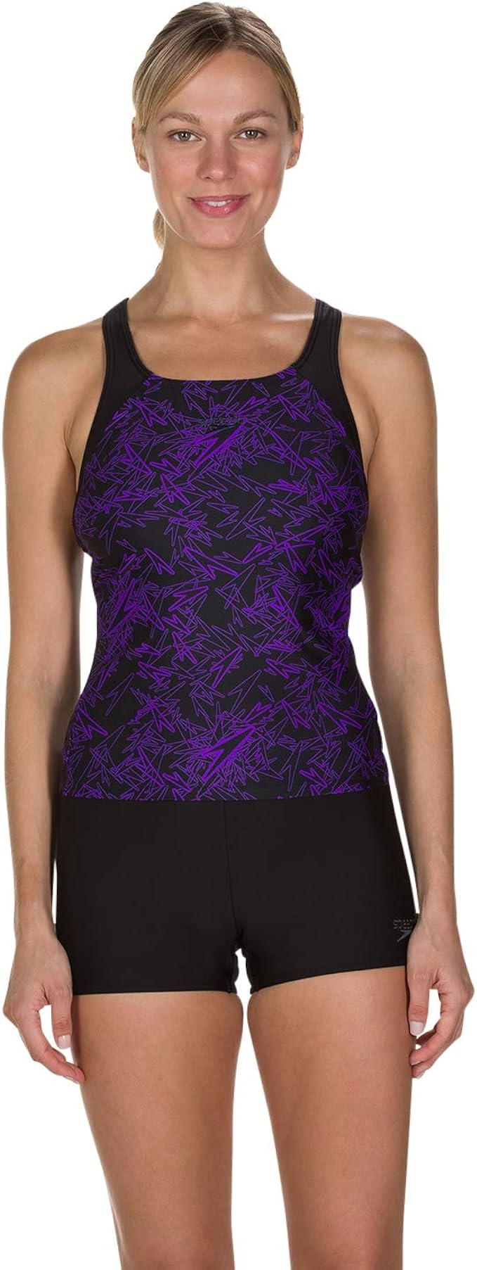 Speedo Damen Boom Allover Muscleback Badeanzug Amazon.de Bekleidung