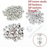Ocamo Stainless Steel Boat Marine Canvas Fabric Snap Cover Button + Socket Kit Tent Fastener Tool
