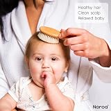 Naroa Natural Baby Hair Brush Soft Goat Bristles Wood Handle Newborn Child view 3